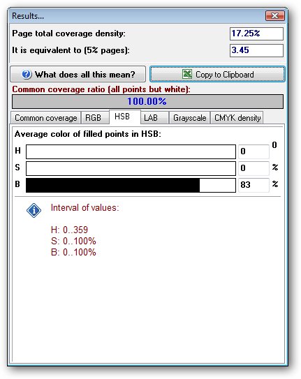 APFill - Ink, toner coverage meter. Calculate toner coverage utility
